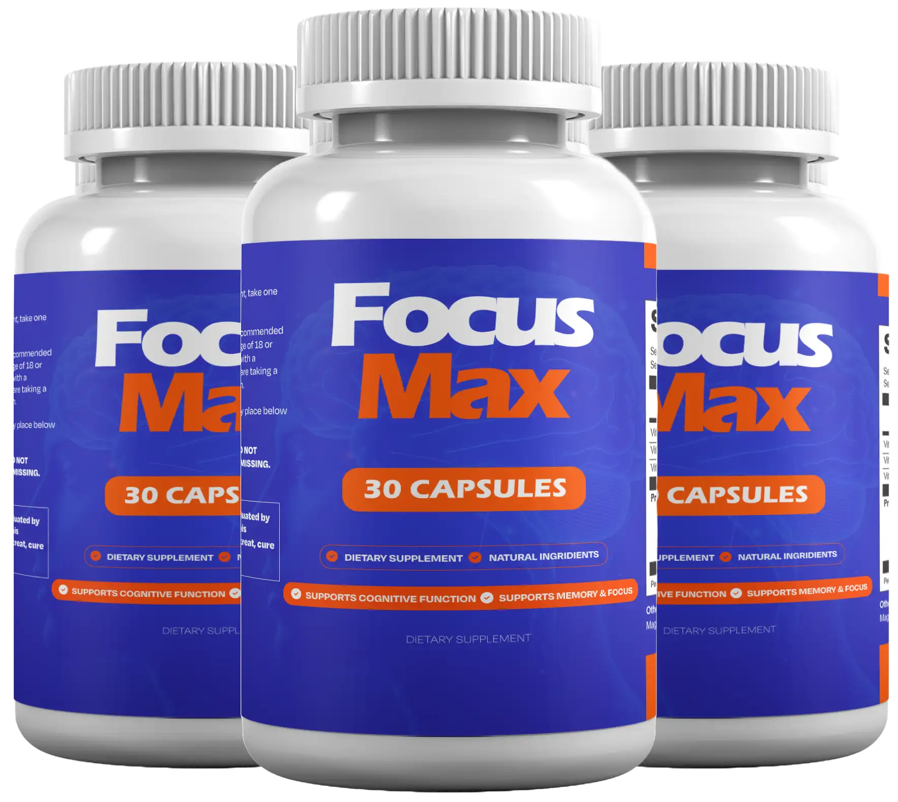 Focusmax bottles for cognitive performance support