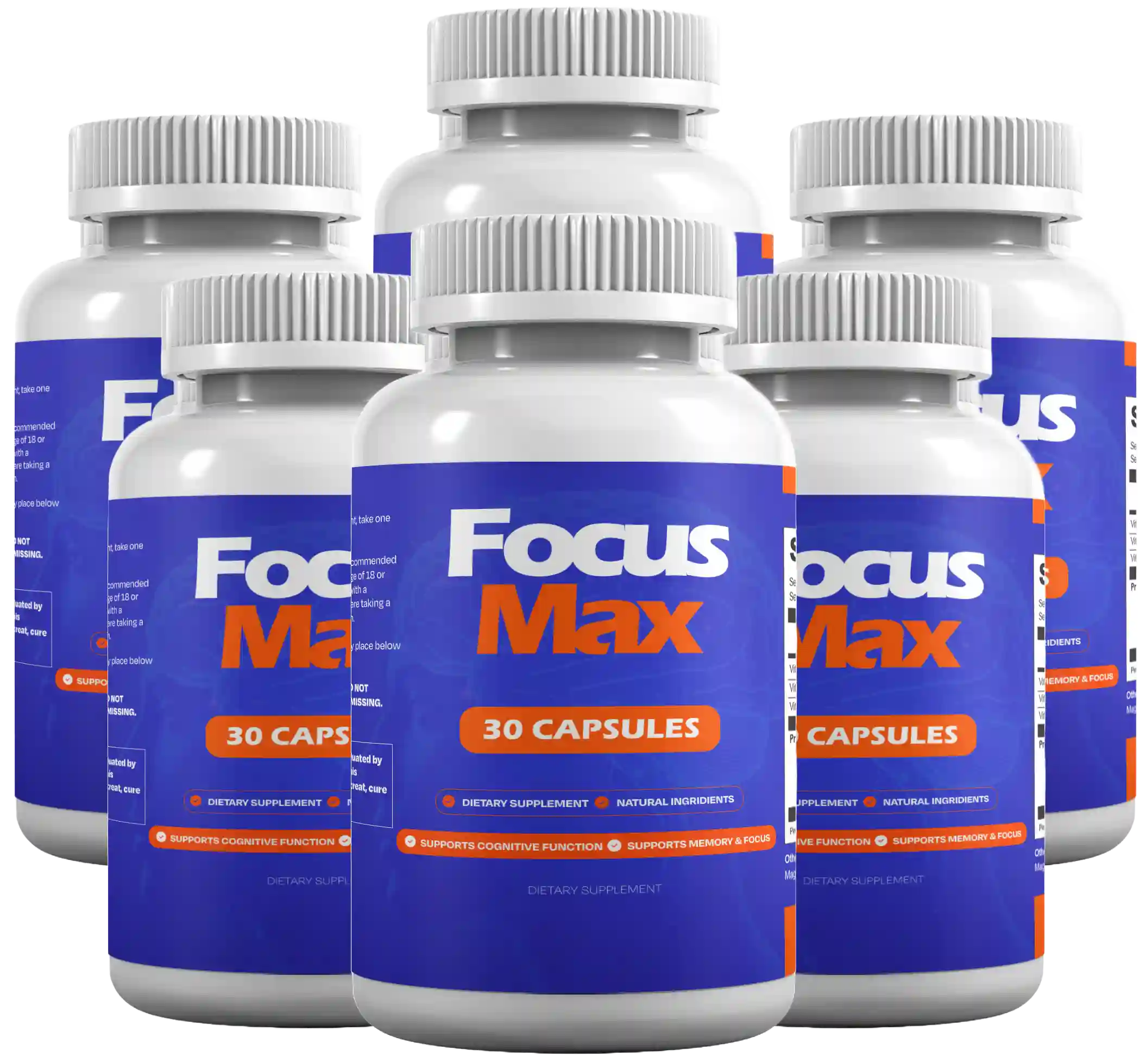 Focusmax cognitive support capsule bottles